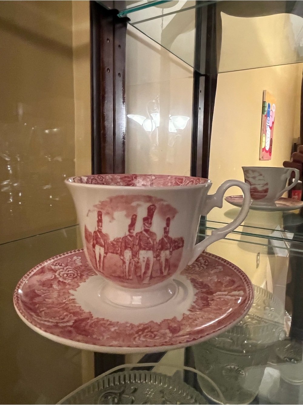 West Point Red Coffee Cup and Saucer